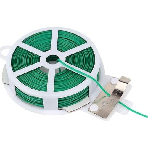 LUDA Gardening Twisted Wire with Gardening Twisted Green Wire, Home Use, Office (20M, Green)