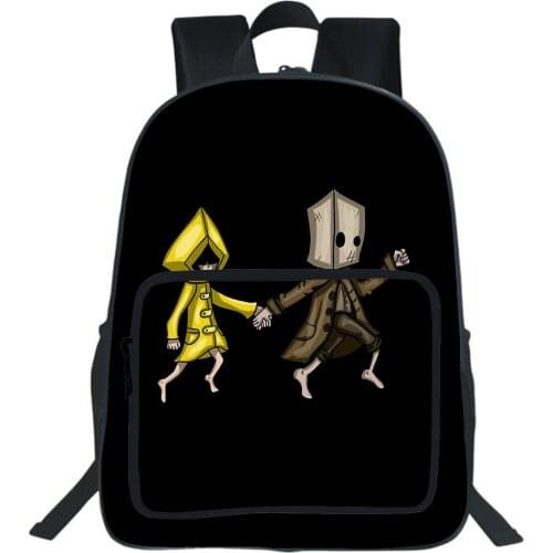 Game Little Nightmaresy School Bag Teen Backpack All-match Simplicity Double-layer Bookbag Student Bag Casual Customize Rucksack