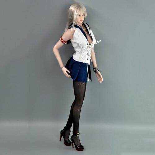 1/6 Scale Women White Sexy Student wear Fashion Sailor Suit Girl JK clothing Student Wear For 12" Action Figures Body Doll Toys