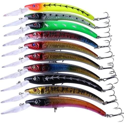 New 1 PCS 15.5cm / 16g Wobbler Fishing Lure Big Crank Bait Minnow Bass Trolling Artificial Bait Pike Carp Lures Fishing