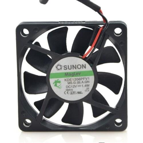 New original KDE1206PFV1 6010 12V 1.4W 6CM ultra-thin mute fan CPU fan