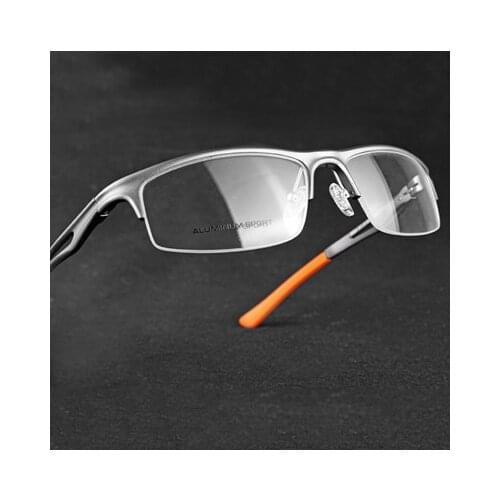 Glasses frames for men clear lens glasses eyewear optical myopia Prescription spectacle frame Metal Half Frame Eyeglasses Male