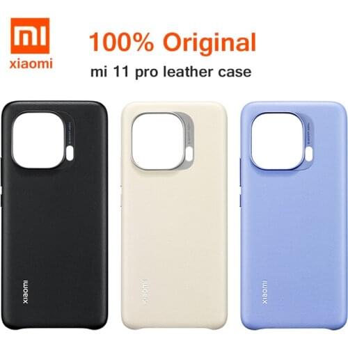 Original Xiaomi Mi 11 Pro Mi11 Pro Frosted Shield leather Matte Back Cover Shell