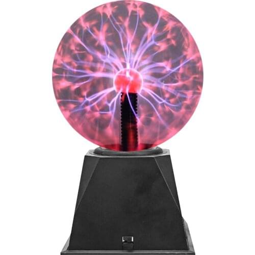 Plasma Ball Lamp Touch Sound Sensitive Interactive Plasma Lamp Nebula Sphere Globe OrbLight with Adapter Science EducationalGift