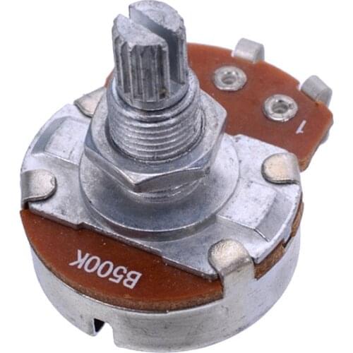 Full Size A500K B500K Short Split shaft 15mm Guitar Volume Tone Pots Potentiometer for ELectric Guitar Bass