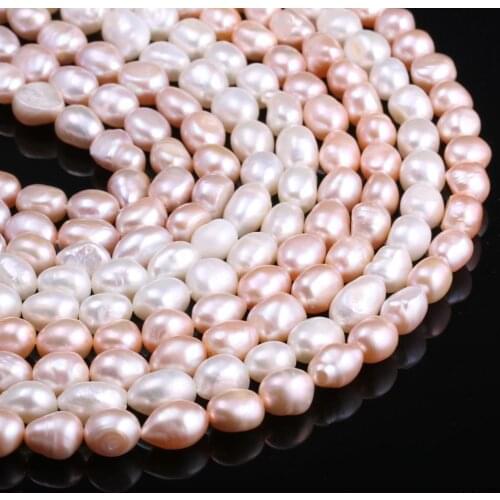 Irregular Freshwater Pearl Loose Beads 9-10 Mm For DIY Bracelet Earring Necklace Sewing Craft Jewelry Accessory