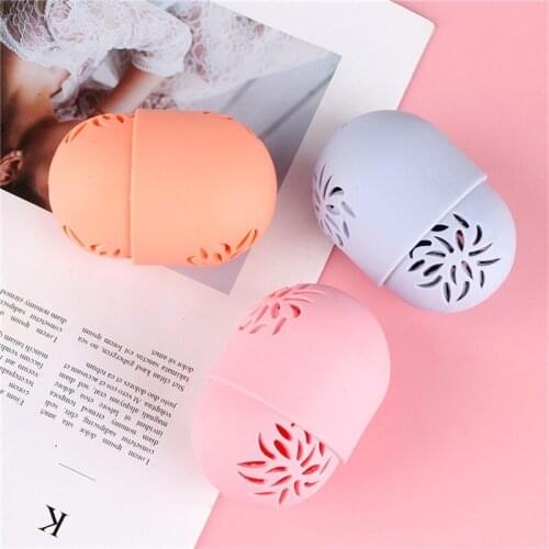 1PC Silicone Beauty Sponge Storage Box Egg Stand Powder Puff Drying Holder Mildew Proof Cosmetic Puff Case Makeup Accessories