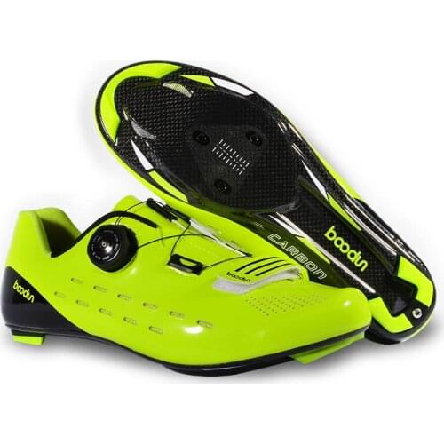 New Ultralight Carbon Fiber on-slip Cycling Shoes Breathable Road Self-Locking Bicycle Shoes Athletic Triathlon Racing Sneakers