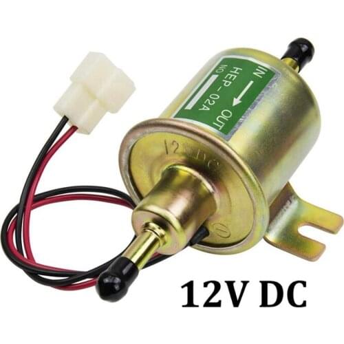 Universal 12V Electric Fuel Pump Low Pressure Bolt Fixing Wire Diesel Petrol For Car Carburetor Motorcycle ATV HEP-02A