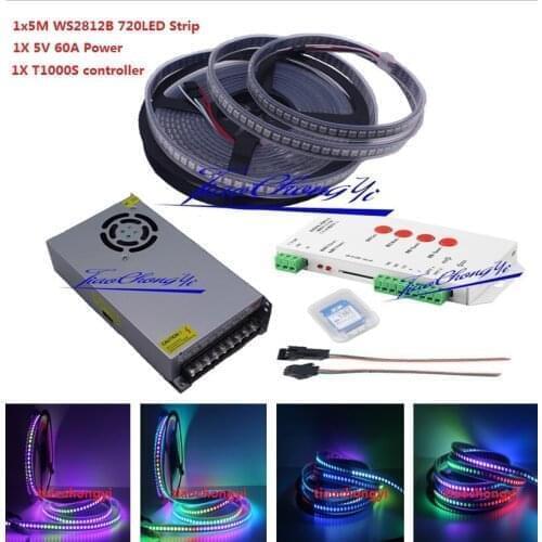 WS2811 5050 Full color Dream color RGB LED Strip 5M 150 300 450Leds DC12V