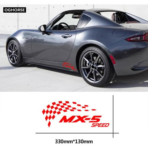 1 Pc Mazda Speed Style Car Door Side Sticker Racing Sport Body Decal For Mazda MX 5 Accessories