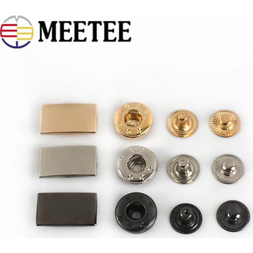 10/20sets Metal Snap Fastener Metal Buttons DIY Sewing Press Studs Buttons Coat Down Jacket Buttons Bag Making Supplies D1-2