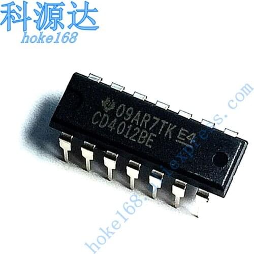10pcs/lot CD4012BE DIP-14 CD4012 In Stock