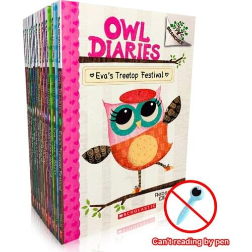12 Books/ Set Owl Diaries In English Reading Story Picture Books Kids Learning Toys Manga Book English book set