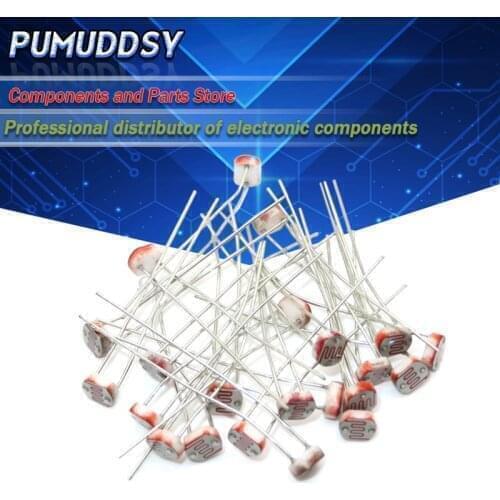 20PCS GL5549 5549 light dependent resistor photoresistor resistor 5mm photosensitive resistance