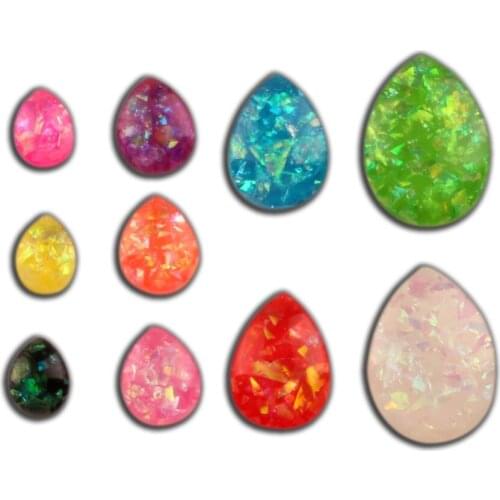 200Pcs Mixed Drop Glitter Resin Decoration Crafts Flatback Cabochon Embellishments For Scrapbooking Kawaii Diy Accessories