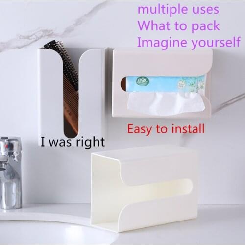 3Colors Multi-function Lifting Style Tissue Box Desktop Storage Box Living Room Table Napkin Tray