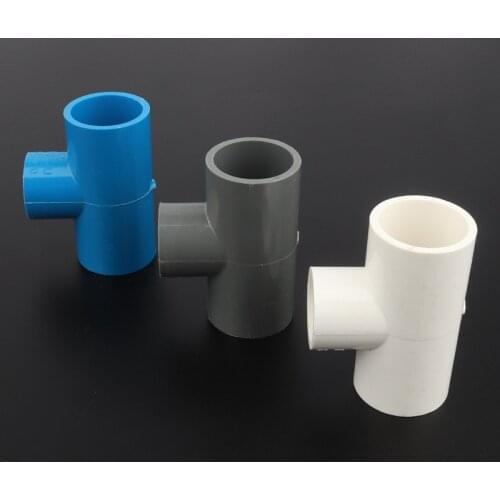 3pcs 25 32mm To 25 20mm PVC Reducing Tee Joints Micro Irrigation Garden Water Connectors Aquarium Fish Tank Bathroom Tube Joint