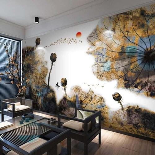 3D Waterlily Flower Wallpaper Mural Print Photo Wall Paper Rolls for Living Room Bedroom Home Wall Decor Painting Murals Custom