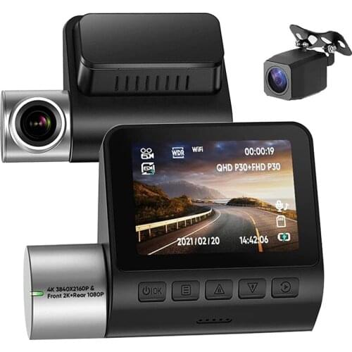 Car On-Dash Mounted Cameras 2K 4K HD Dash Cam Night Vision Video Recorder Rear Dash Camera Dual Sight Cam Wifi Video Camera
