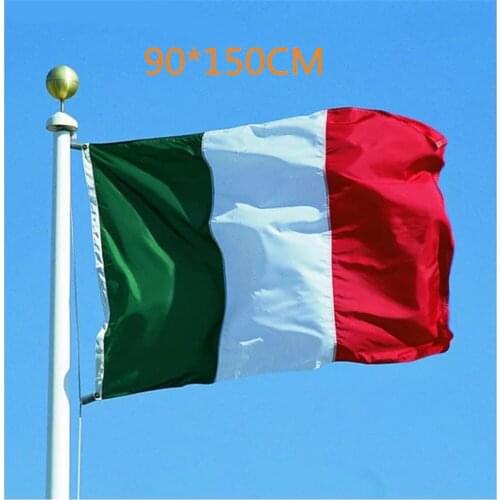 Free Shipping 90*150CM/ 3*5 FT Flag Italian Classic Polyester Green White Red Strip Banner Flag Festival Bar Decoration