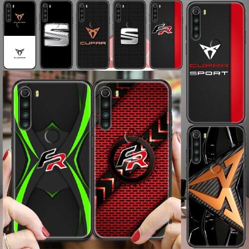 Seat car logo Phone case For Xiaomi Redmi Note 7 7A 8 8T 9 9A 9S K30 Pro Ultra black pretty cell cover soft hoesjes trend cover