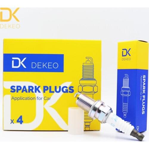 DEKEO For Alfa Romeo 164 BMW 325i 525i 740i Z4 Audi A3 BENTLEY Arnage NISSAN Primera Sunny Spark Plug Iridium Platinum 4PCS
