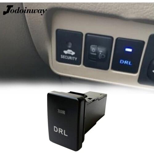 For Toyota Yaris Corolla Camry RAV4 Highlander PRADO Auris 12V Car DRL Switch Daytime Running Light Button With Wire