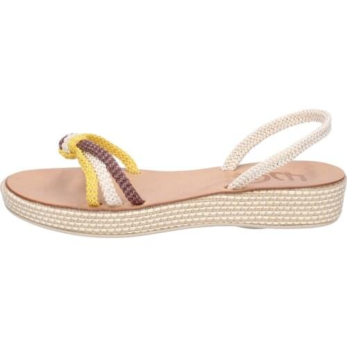 EDDY DANIELE sandals women rope yellow