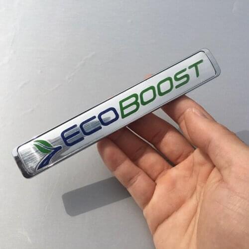 1 Pcs 3D ABS ECO BOOST ECOBOOST Emblem Badge Tailgate Rear Trunk Decal Car Stickers For Ford Focus Fiesta Mondeo Car Styling