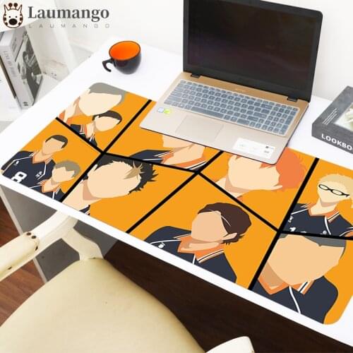 Haikyuu Game mouse pad notebook large size locking edge mouse pad table mat for cs go gamer