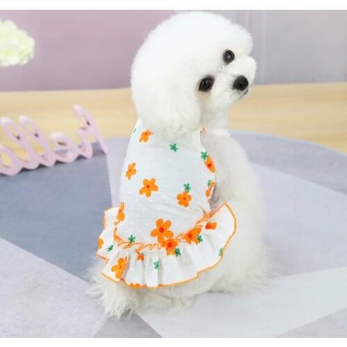 Pet Dog Clothes Summer Dog Dress for Small Dogs Clothing Skirts Lovely Cat Dresses Party Pet Apparel