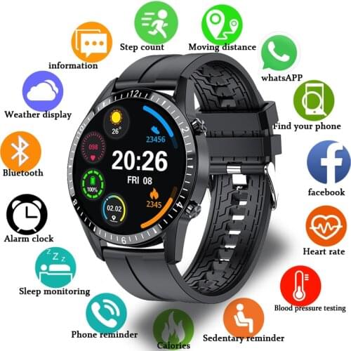 LIGE New Bluetooth Call Smart Uhr Männer Wasserdichte Sport Fitness Uhr Gesundheit Tracker Wetter Display Neue smartwatch Men
