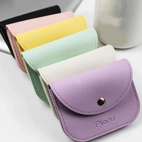 Cute square Women PU Leather Coin Purse Clutch Zipper Business Wallet Bag Card Holder Small Money Bags Female Purse Wallet