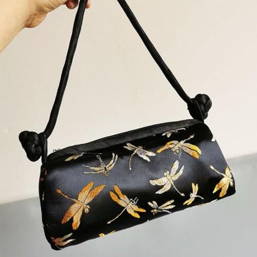 Fashion Luxury Silk Bag Women Handbag Light Summer Party Hand Embroidery Tote Cheongsam Female Cosplay Bags Clutch