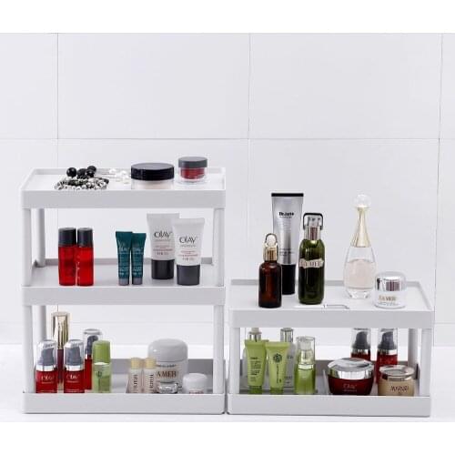 Desktop Cosmetic Storage Rack Shelf Makeup Organizer Bathroom Accessories Kitchen Crute Storage Rack Multilayer Detachable H&JOY