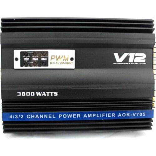 NEW V12 4 channel car audio amplifier 3600W amplifier encoding 4 CH audio high Power amplifier car audio Stereo amplifier