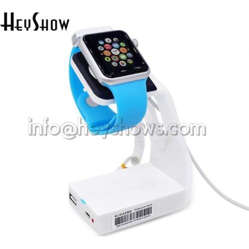 Watch security stand Iwatch display alarm apple watch burglar alarm anti theft holder for watch retail store loss prevention