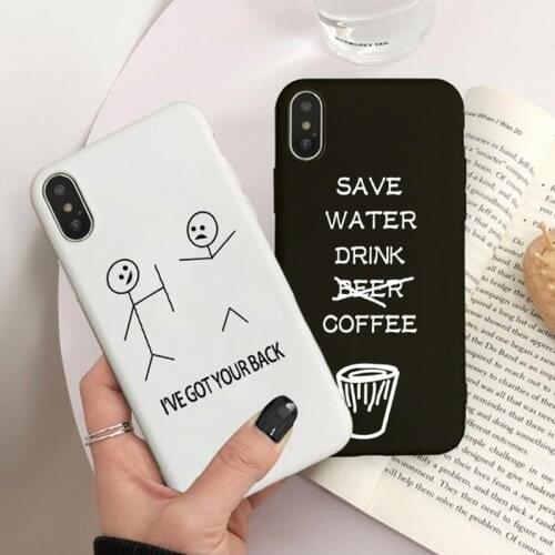 Simple mood phrase Case for iphone 12 Mini 11 Pro Max XR Xs X 8 7 6s Plus Soft TPU Phone Cover