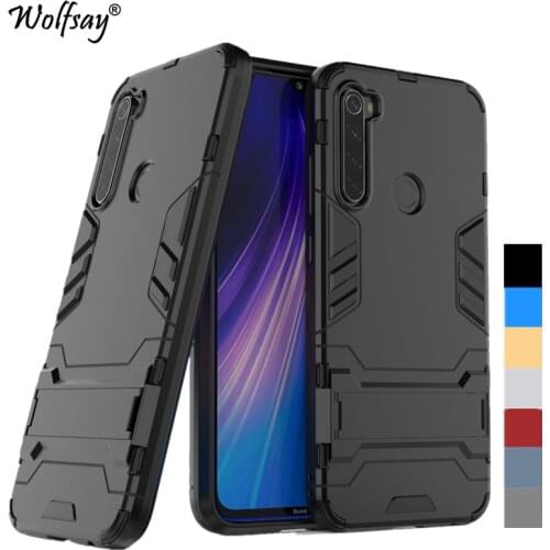 For Xiaomi Redmi Note 8 Case Shockproof Hybrid Stand Silicone Armor Back Case For Xiaomi Redmi Note 8 Cover Redmi Note 8 Case