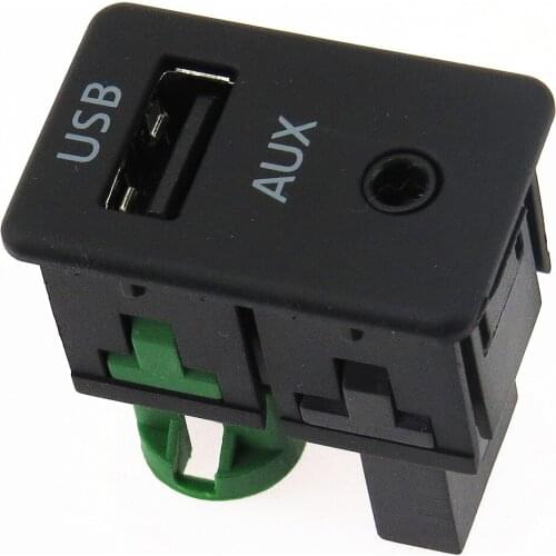 SCJYRXS AUX & USB Switch Plug For Passat B6 B7 Golf MK5 MK6 Tiguan 3CD035249A RCD510 RCD310 RNS315