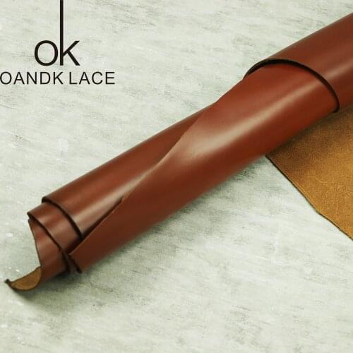 Dark brown smooth head layer cowhide leather handmade DIY leather wallet leather imported leather thickness of 2.2 mm