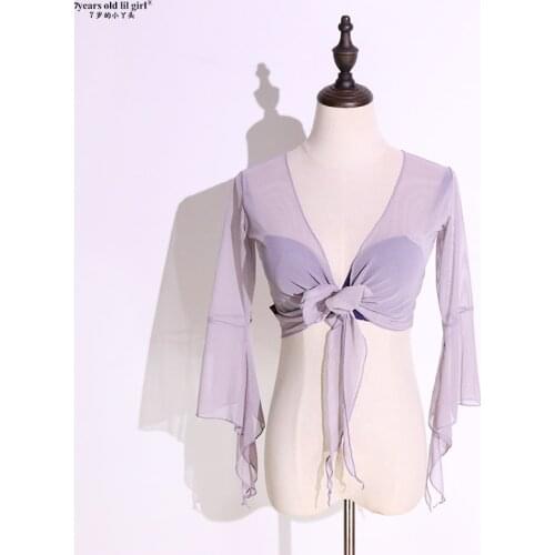 Belly Dance Top Transparent Thin 7 Furcal Flare Blouse CF79