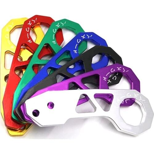 Universal Aluminum Alloy Racing Rear Tow Hook For Honda Civic JDM Car Auto Rear Bumper Trailer Hook Towing Tools With Logo