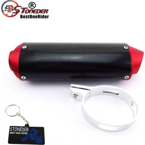 STONEDER 38mm CNC Exhaust Muffler For 125cc 140cc 150cc 160cc Chinese Dirt Pit Bike Motorcycle CRF50 XR50 KLX TTR Apollo Kayo