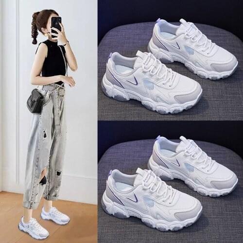 Women Sneakers Spring 2021 New Fashion Girl Casual Shoes Color Style Mesh Breathable Woman Shoes Girl Sneakers Breathable Mesh