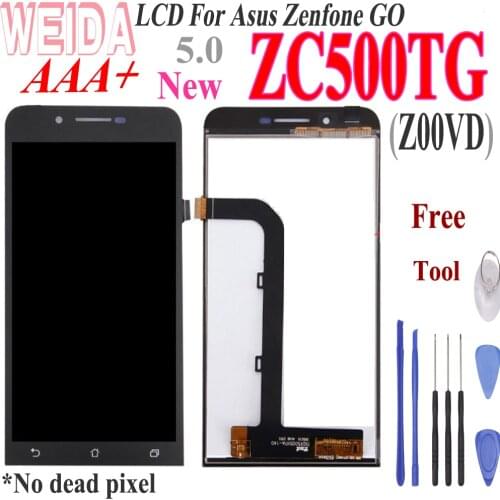 WEIDA For Asus Zenfone zenfone GO ZC500TG Z00VD LCD Screen Display Touch Digitizer Assembly Replacement+ Tool Z00VD ZC500TG LCD