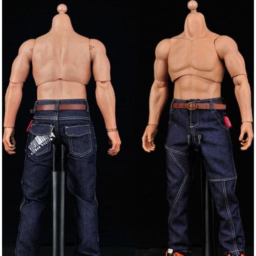 1/6 Scale Trend Jeans Hip hop printing trousers for 12in Male Soldier Action Figure Phicen Hottoy Doll Toys