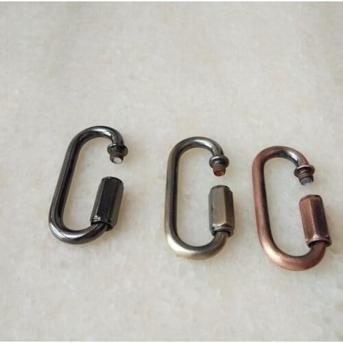 2pcs/lot dia. 4mm metal Camping Hiking O Shaped quick release Buckles Hasps Clip Hook movable locker chandelier hardware parts