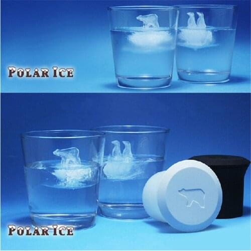 2pc Silicone Ice Cube Mold Penguin Polar Bear Popsicle Molds Silicone Ice Cube Tray Ice Cube Maker Ice Trays Kichen Accessories